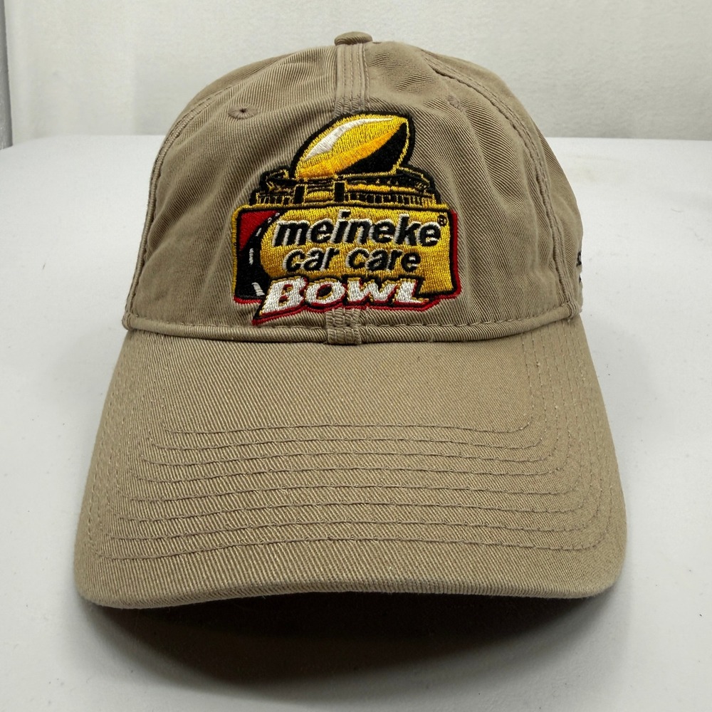 Meineke Car Care Bowl Hat Mens OSFM Tan Wake Forest 2007 Football Y2K